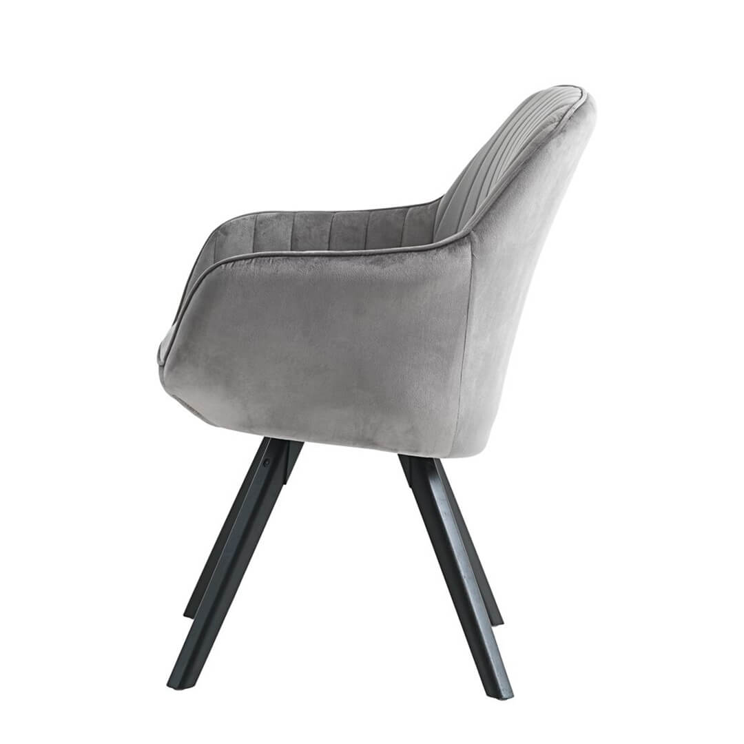 Armchair Velvet Gray – Image 2